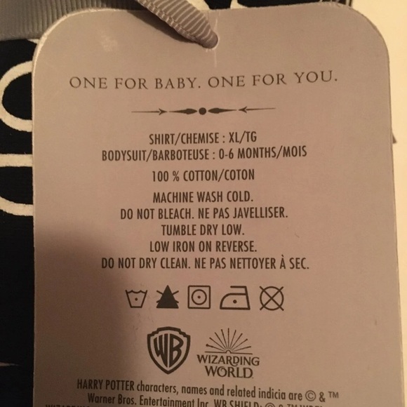 Harry Potter bodysuits set, size XL &  0-6 mons - Picture 3 of 5